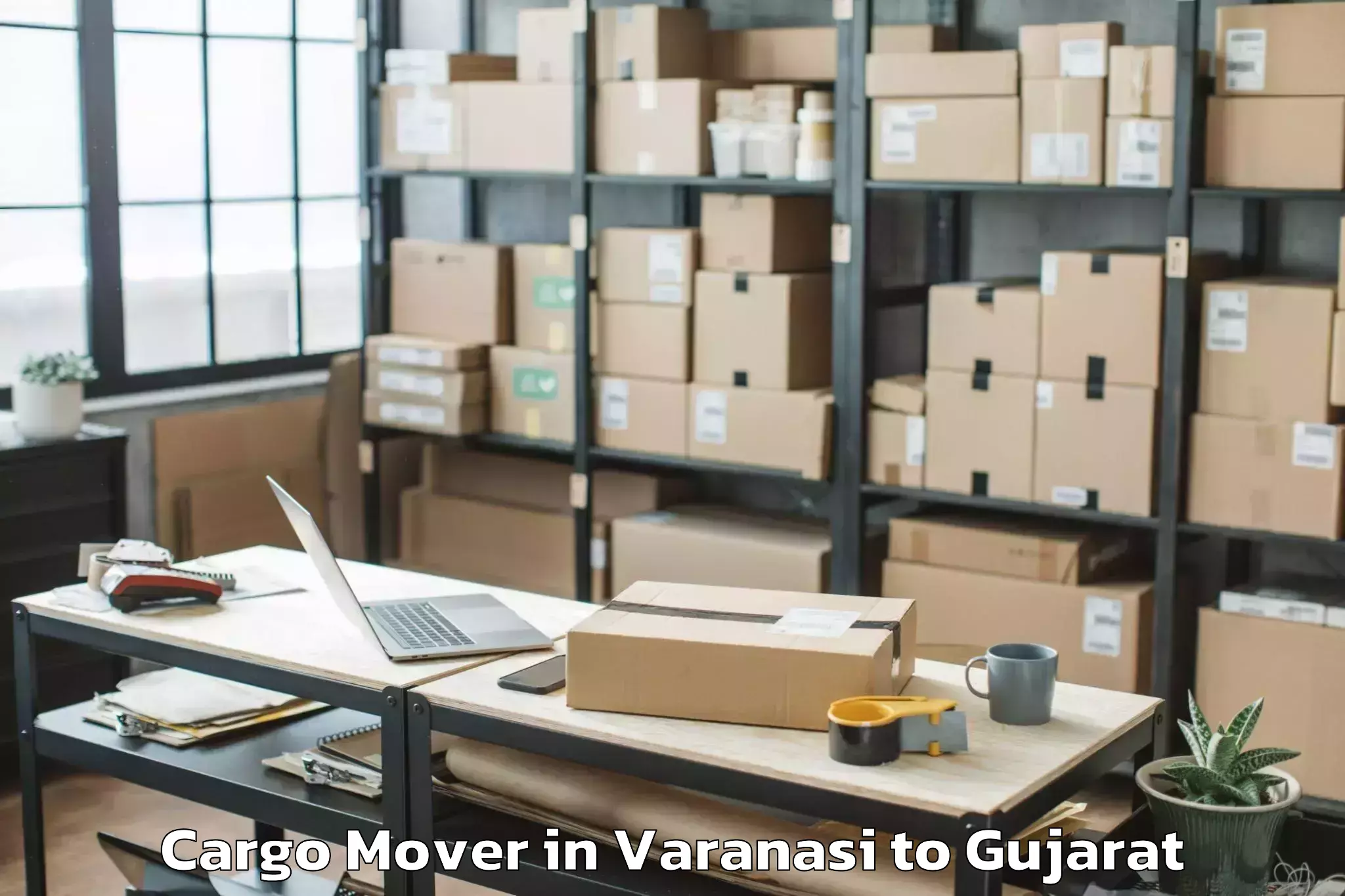 Book Varanasi to Dhasa Cargo Mover Online